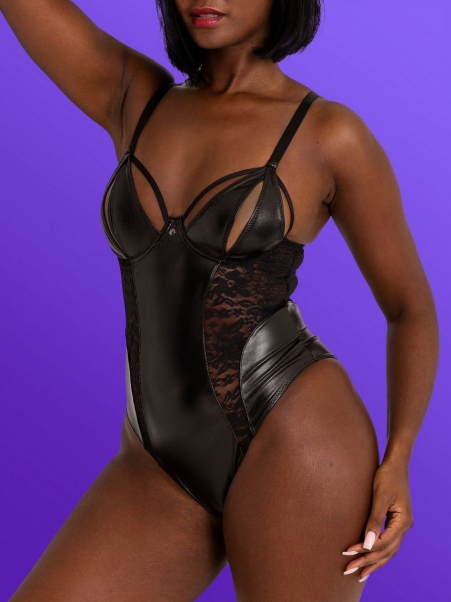 Body ouvert wetlook Fierce Muse
