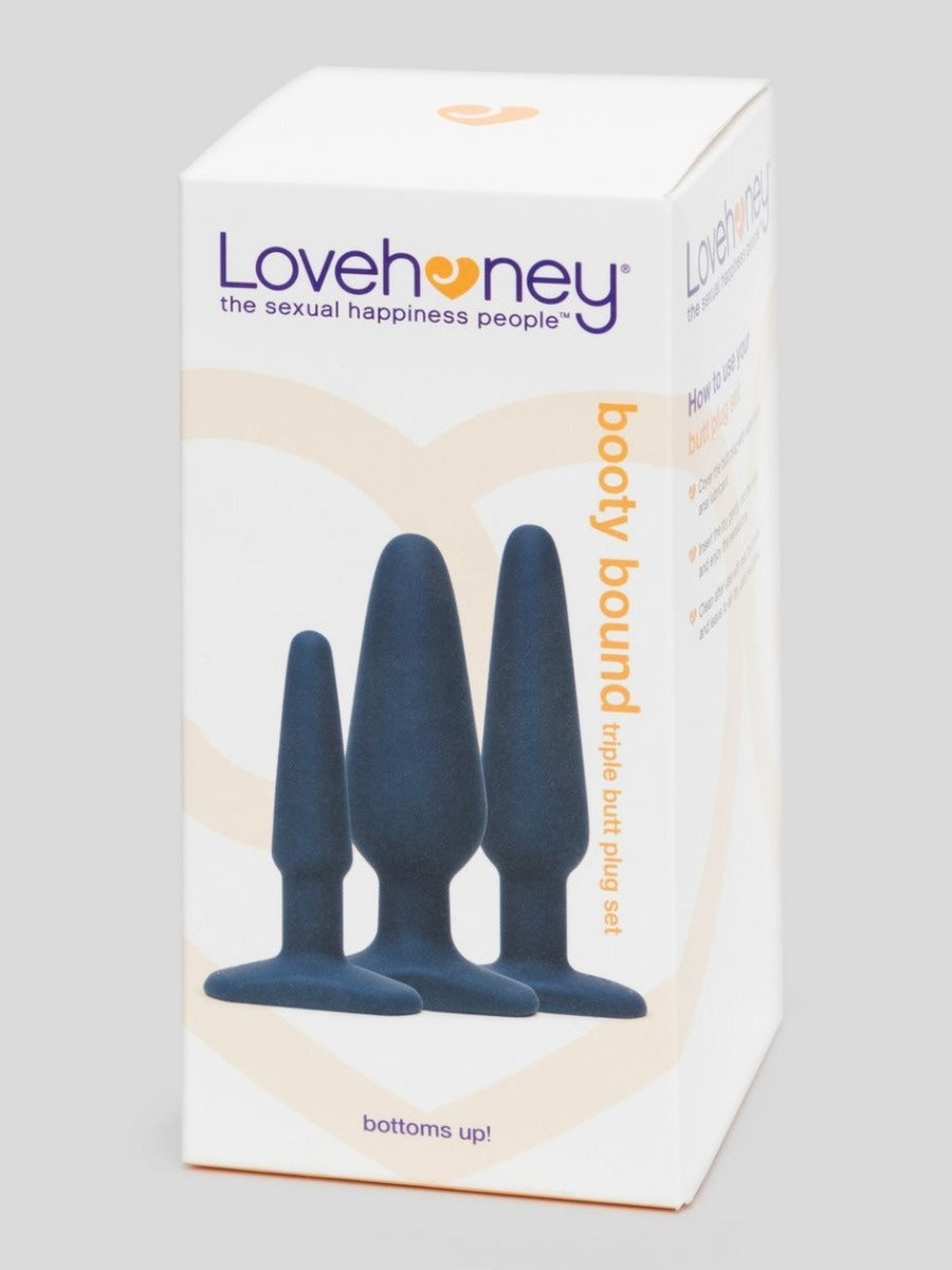 Kit plug anal silicone Booty Bound 3 pièces