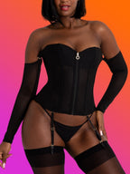 Corset manches longues Secret Silhouette noir