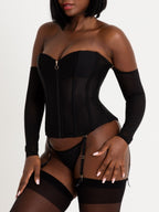 Corset manches longues Secret Silhouette noir