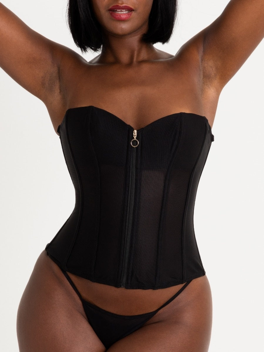 Corset manches longues Secret Silhouette noir