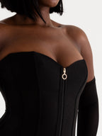 Corset manches longues Secret Silhouette noir