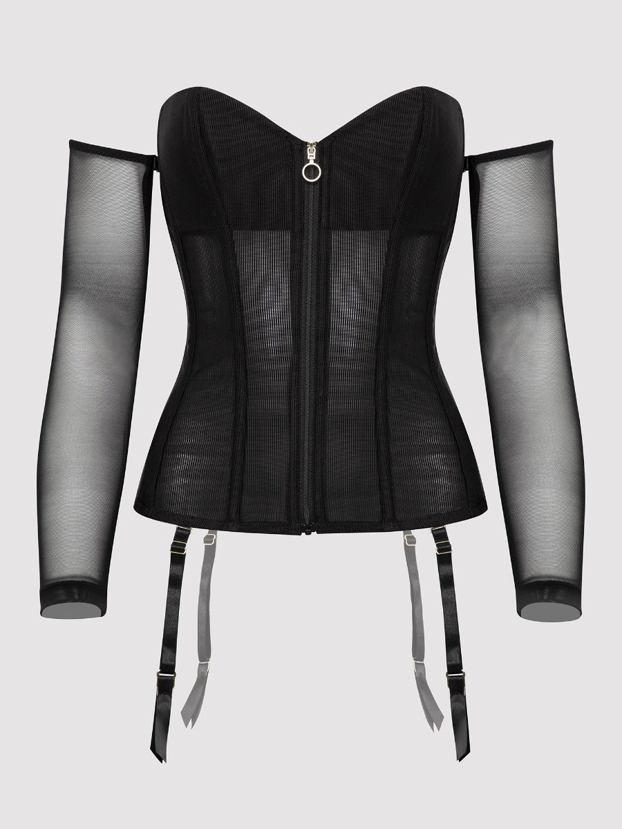 Corset manches longues Secret Silhouette noir