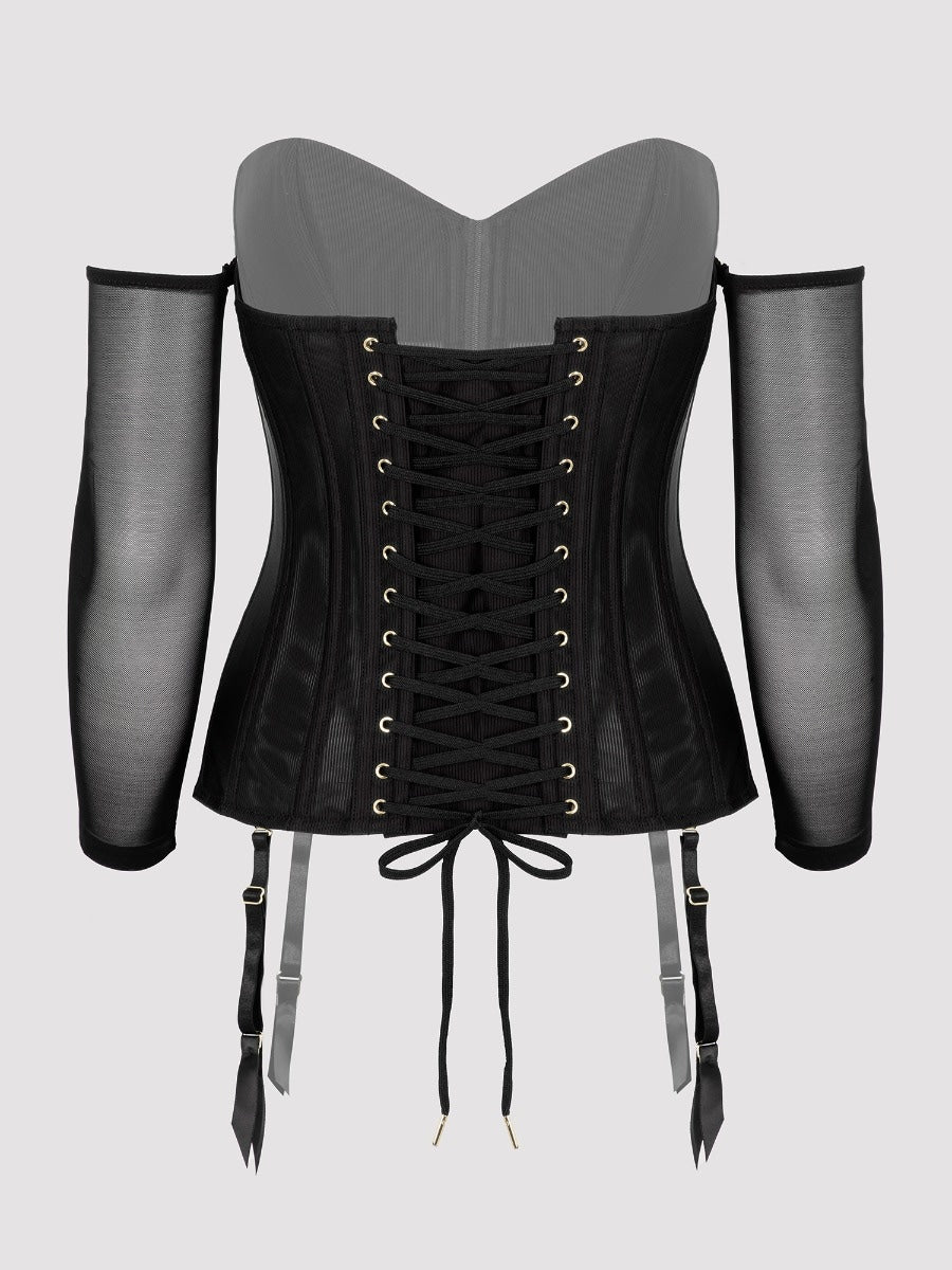 Corset manches longues Secret Silhouette noir