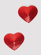 Cache-tétons coeur Oh! rouge