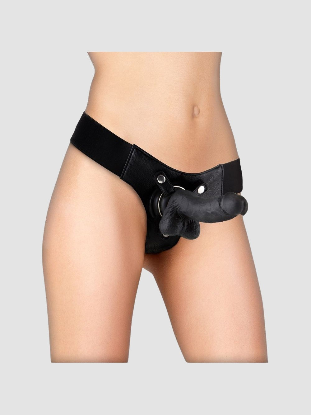 Gode Ceinture Réaliste Cuir 18 cm