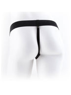 Gode ceinture creux vibrant avec testicules 22,9 cm Hollow Strap-On