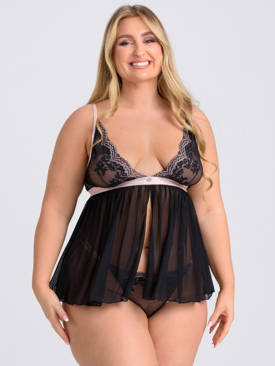 Nuisette babydoll Late Night Liaison bleu GT