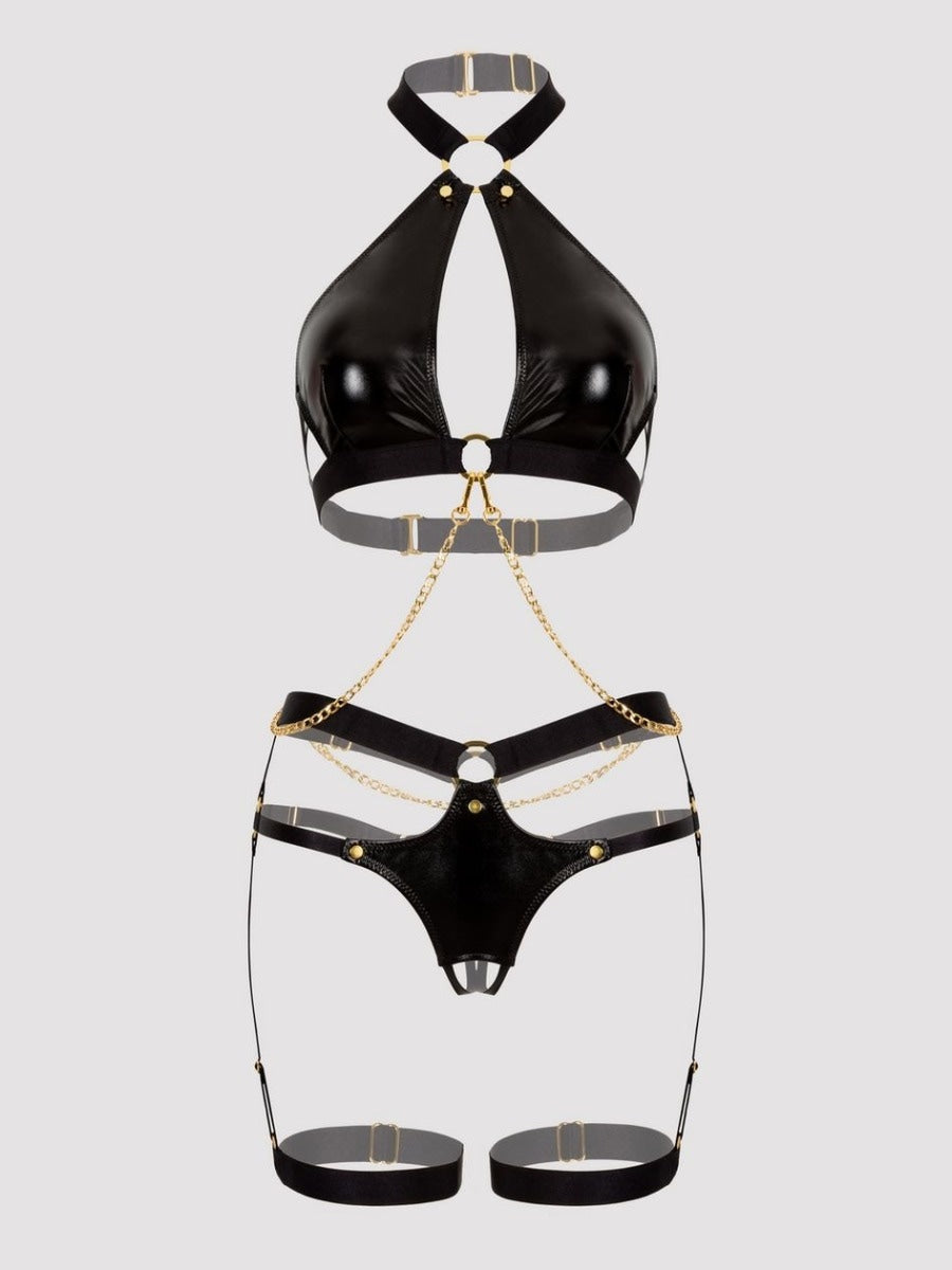 Ensemble soutien-gorge chaînes Fierce Caged Desire