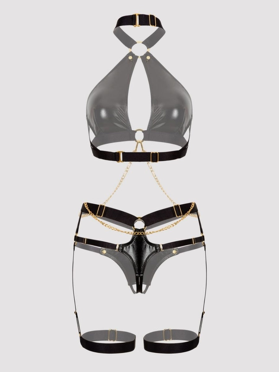 Ensemble soutien-gorge chaînes Fierce Caged Desire