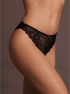 Culotte en dentelle Zoé noir