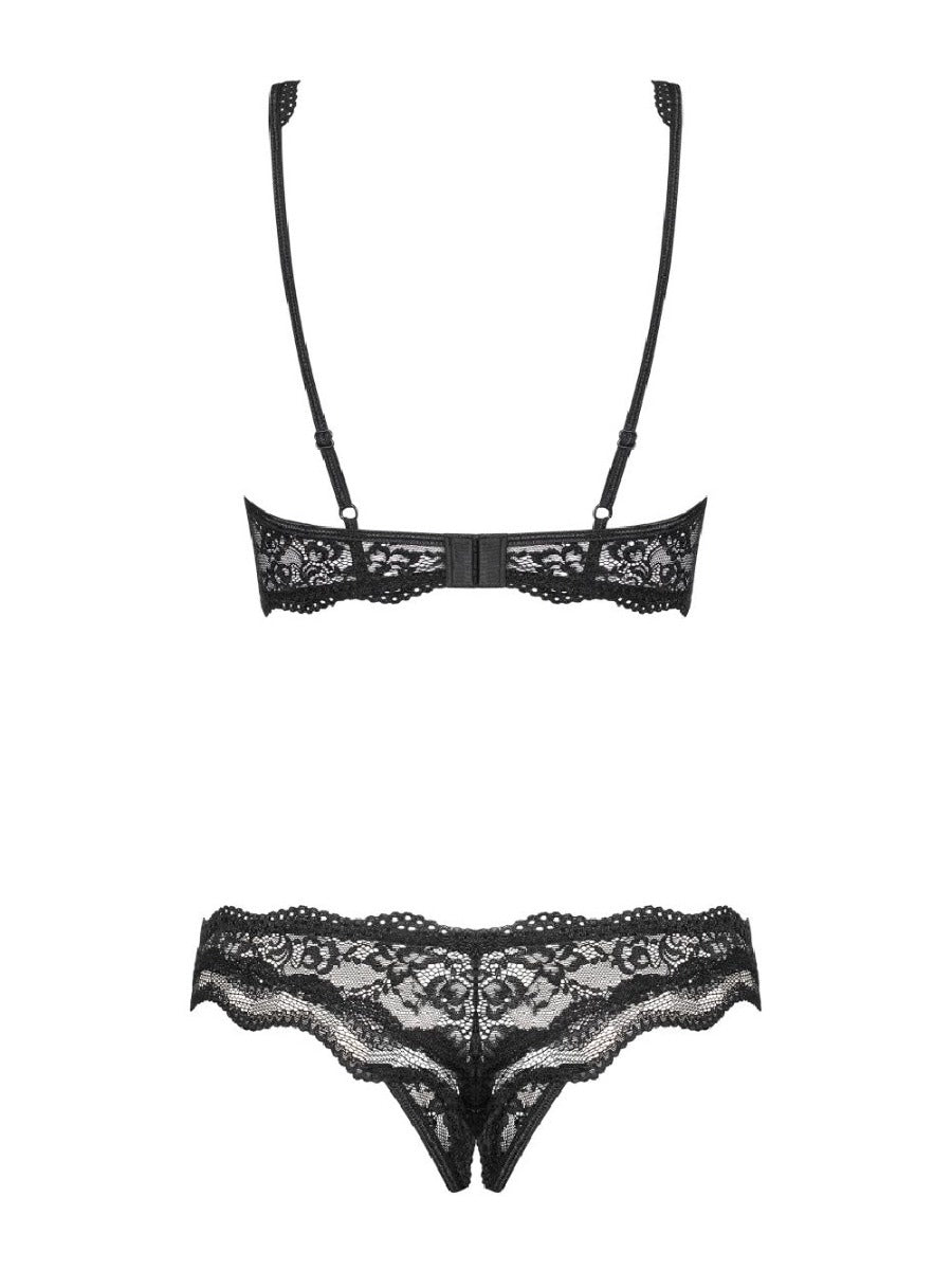 Ensemble 2 Pièces Ouvert Luvae Noir