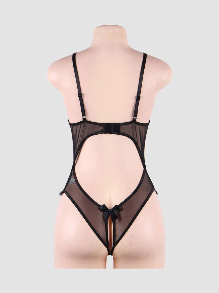 Body ouvert seins nus R80922 noir