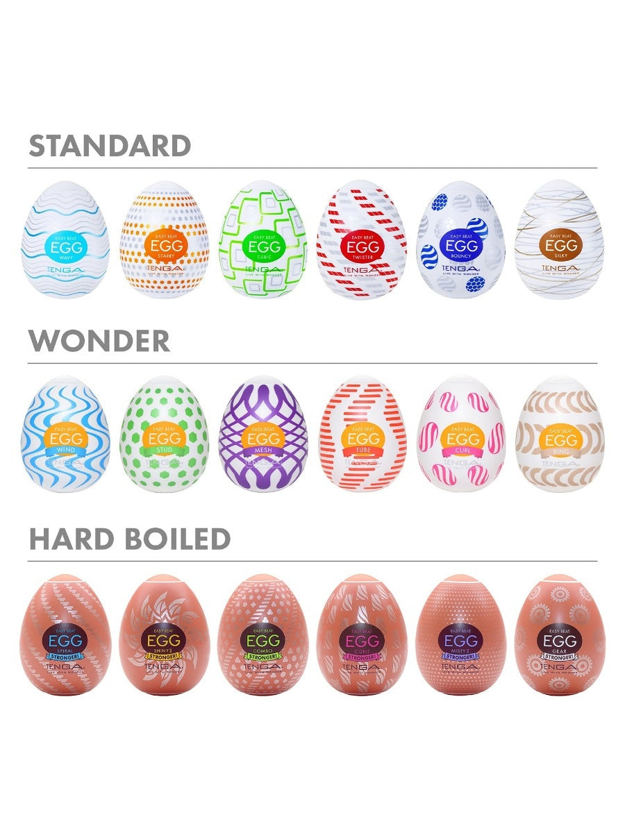Masturbateurs Egg Wonder Pack de 6
