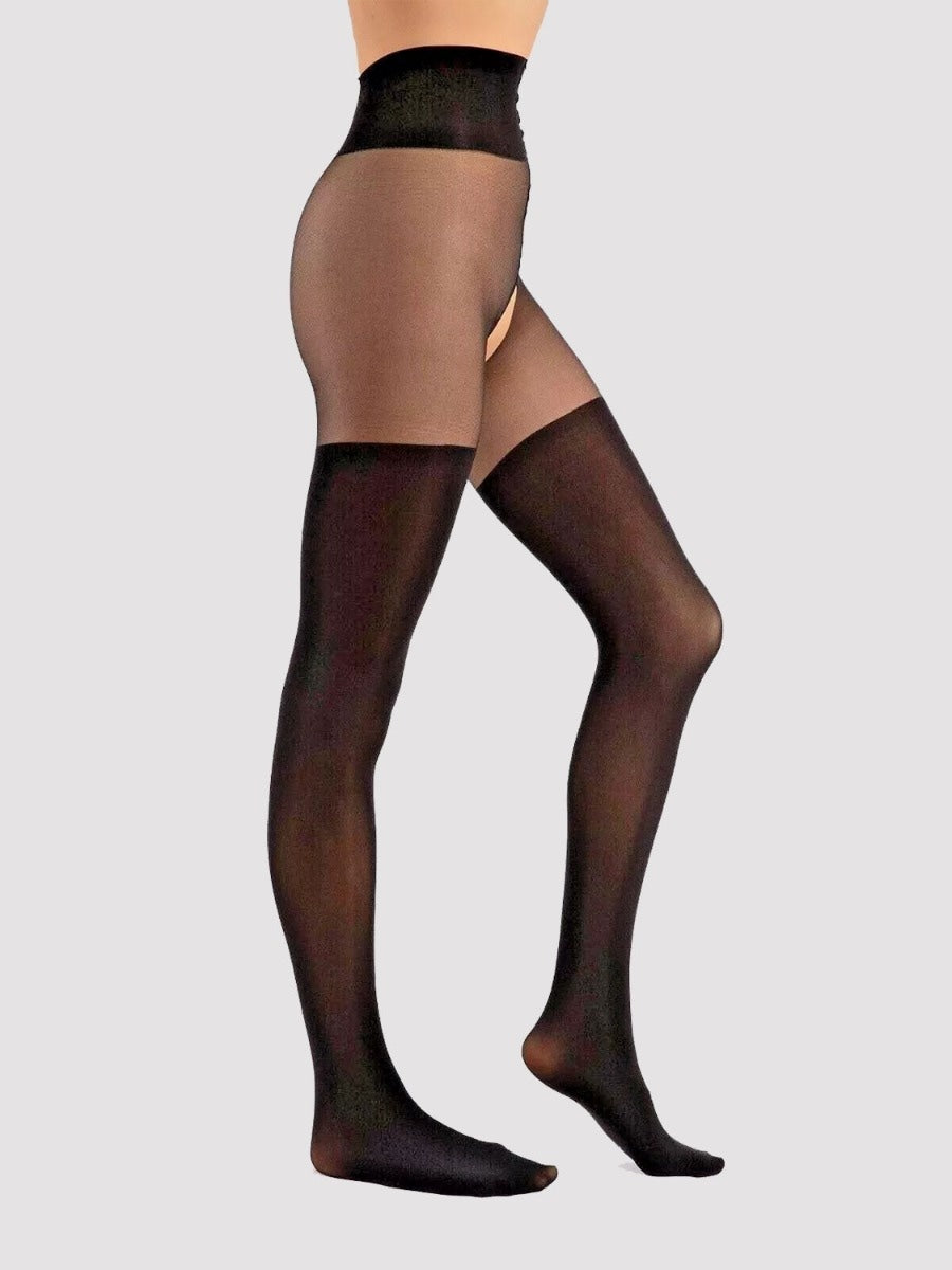Collant Ouvert Twilight 40 DEN Noir