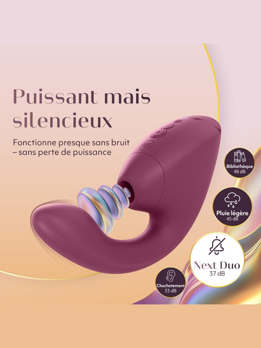 Womanizer Next Duo 3D stimulateur clitoris et point G